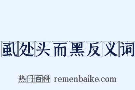 虱处头而黑反义词是什么意思的图片